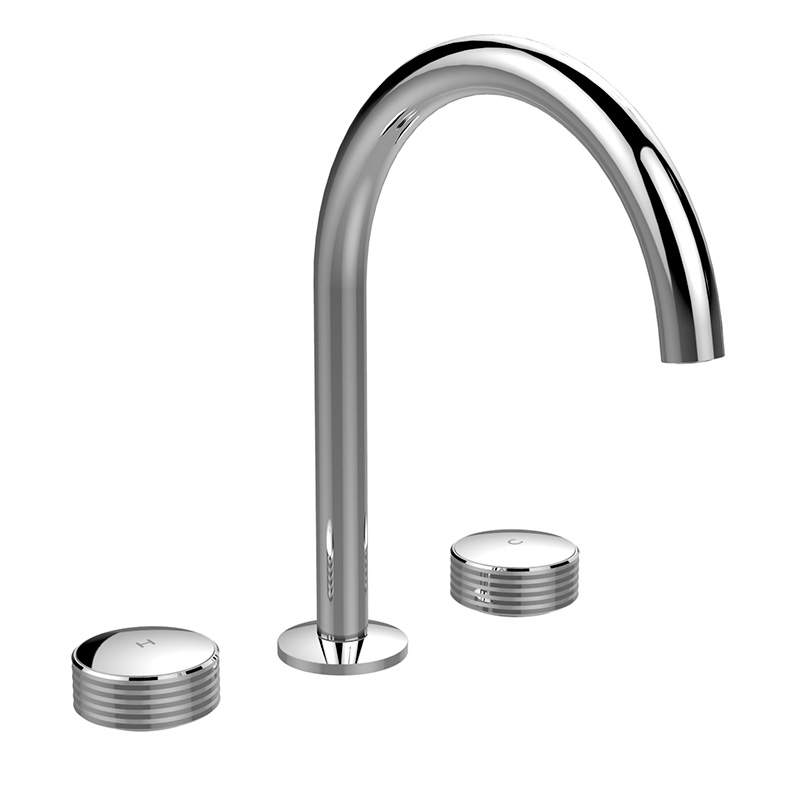 Tre fori lavabo con canna girevole