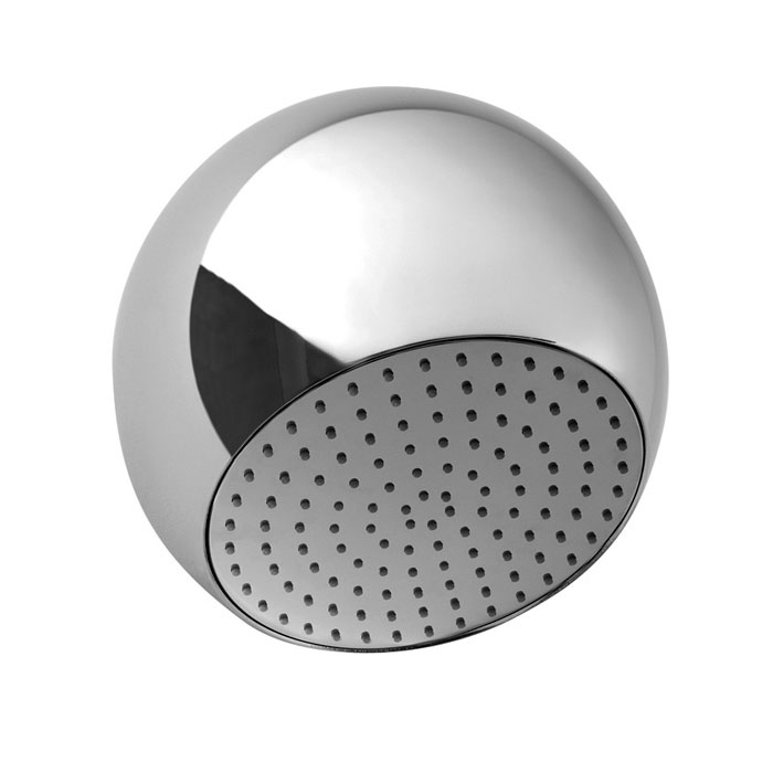 Soffione Sfera in ottone a parete