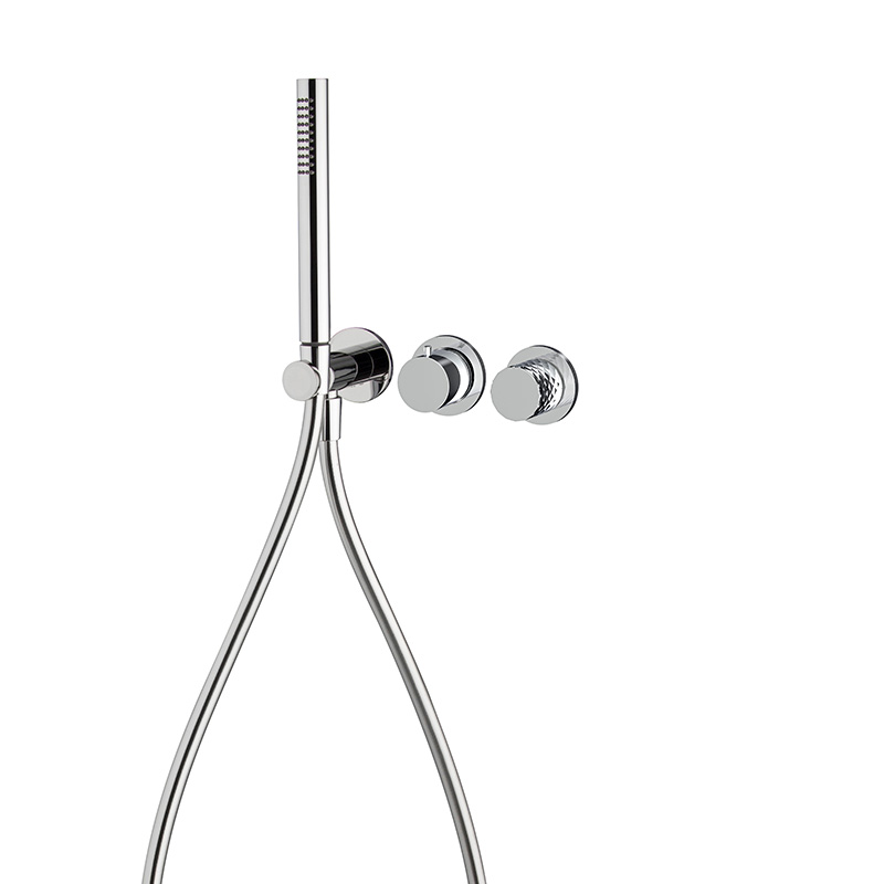 Miscelatore incasso doccia 2 uscite con set doccia