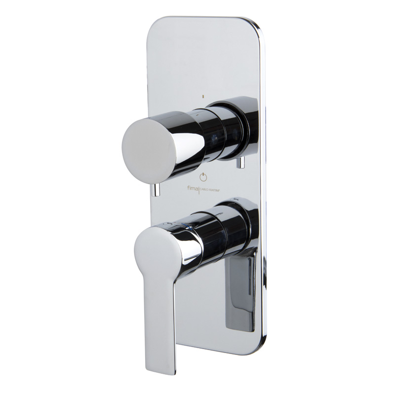 Miscelatore incasso con deviatore a 2 o 3 uscite