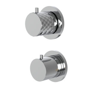 Miscelatore termostatico incasso con deviatore a 2 uscite Spillo Tech