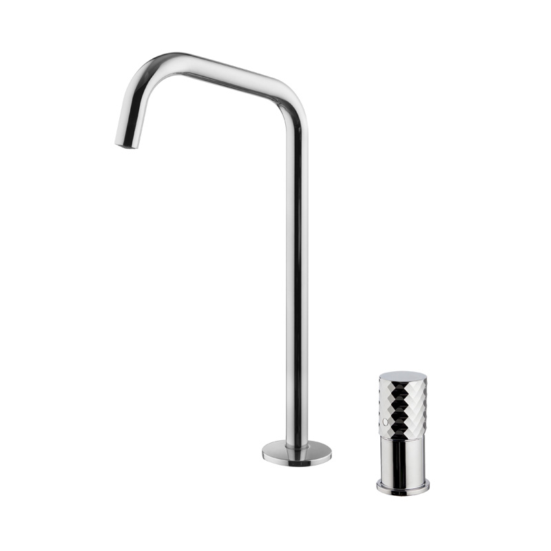Miscelatore lavabo due fori con canna girevole