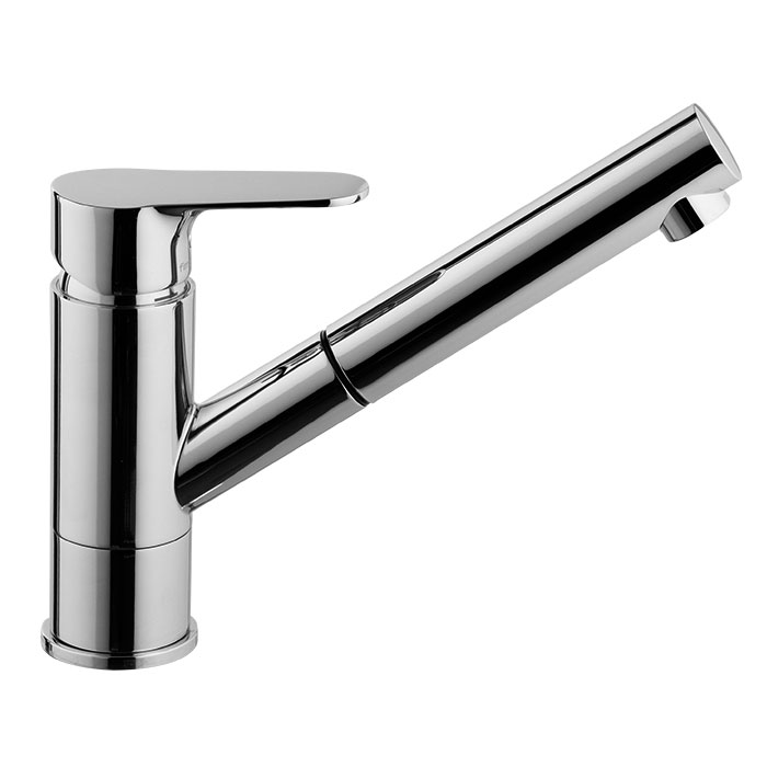 Miscelatore monoforo lavello con doccia estraibile serie 22
