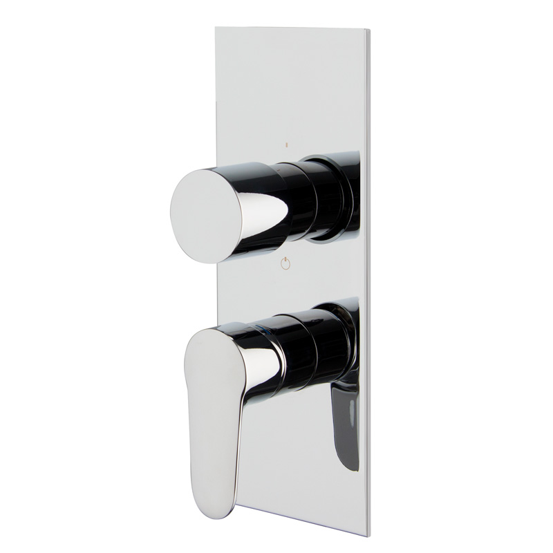 Miscelatore incasso con deviatore a 2 o 3 uscite