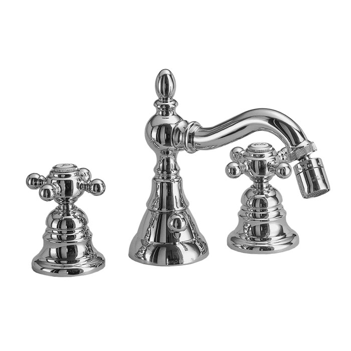 Bidet tre fori con canna girevole
