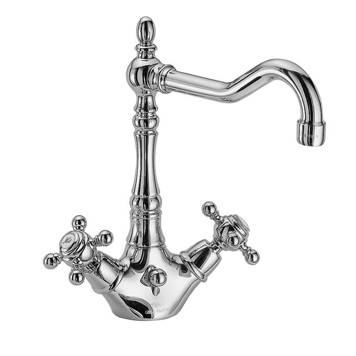 Monoforo lavabo con canna girevole
