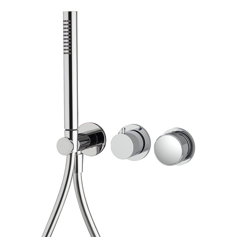 Miscelatore incasso doccia 2 uscite con set doccia