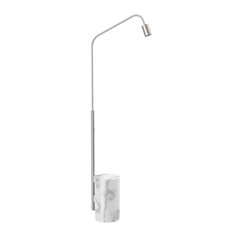 Colonna doccia freestanding MARMOREA con basamento in marmo bianco Carrara
