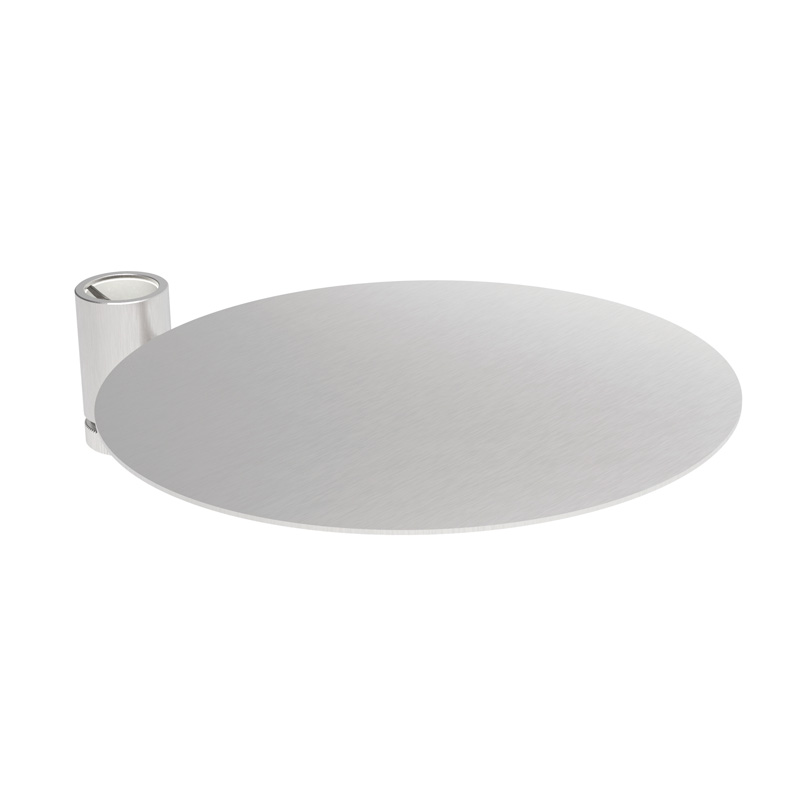 Tavolo Ø 25 da esterno in acciaio inox  con supporto scorrevole
