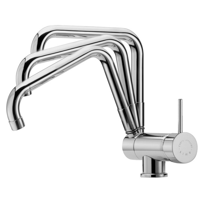 Miscelatore monoforo lavello con canna abbattibile