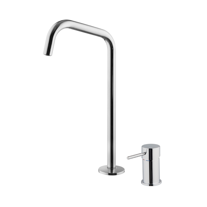 Miscelatore lavabo due fori con canna girevole