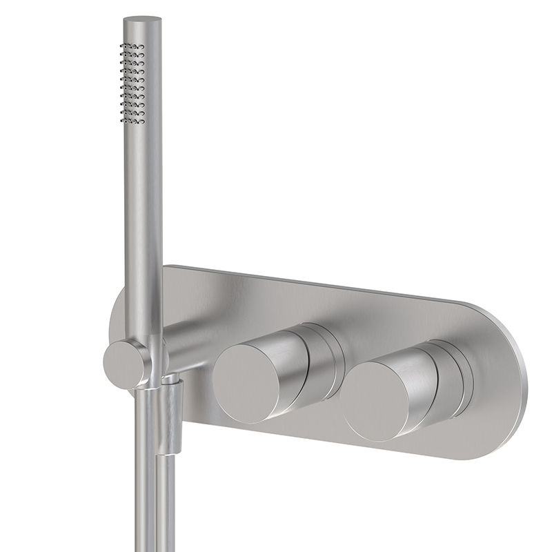 Miscelatore incasso doccia 2 uscite con set doccia