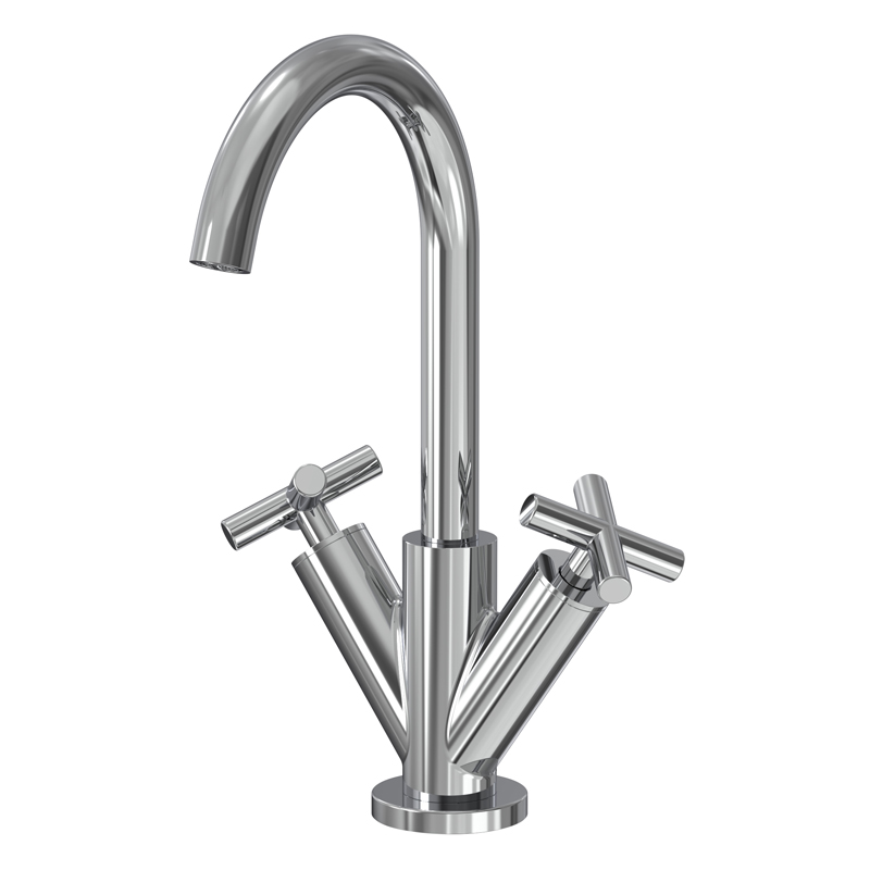 Monoforo lavabo con canna girevole