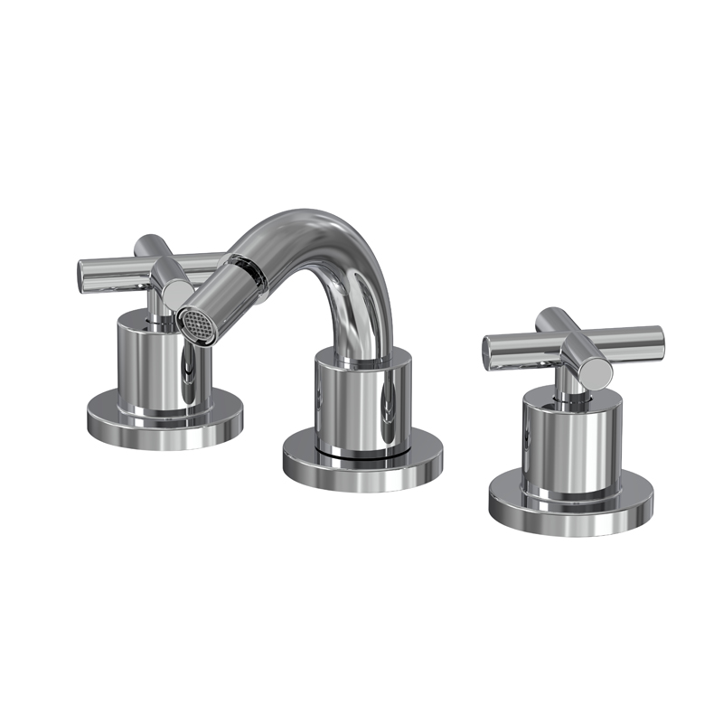 Bidet tre fori con canna girevole