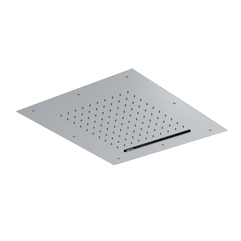 Soffione a soffitto in acciaio inox 2 getti
