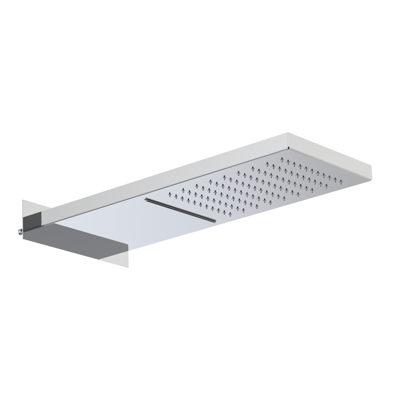 Soffione a parete in acciaio inox 2 getti
