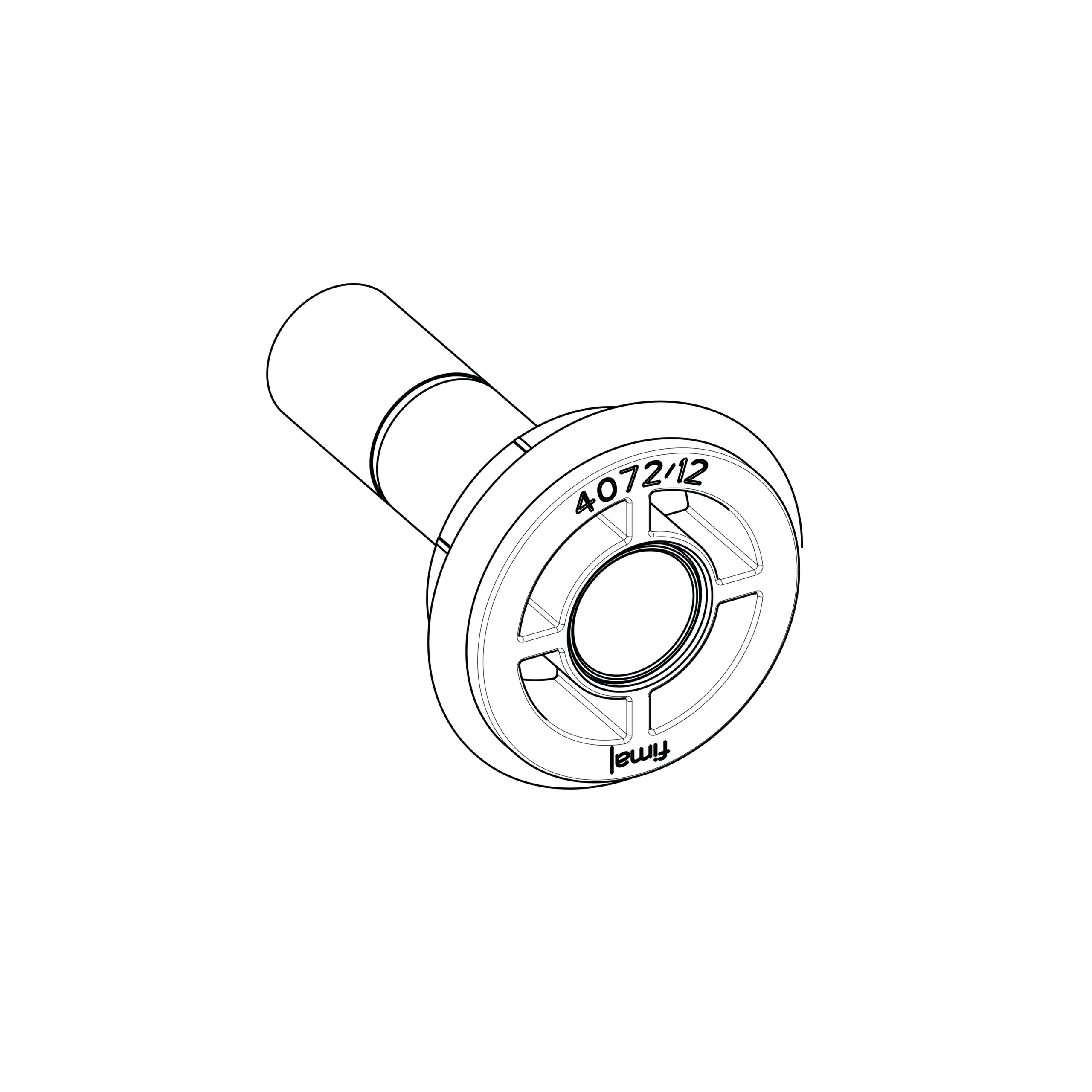 PROLUNGA LISCIA D12 M10 L45.5 COMPLETO DI CENTRATORE